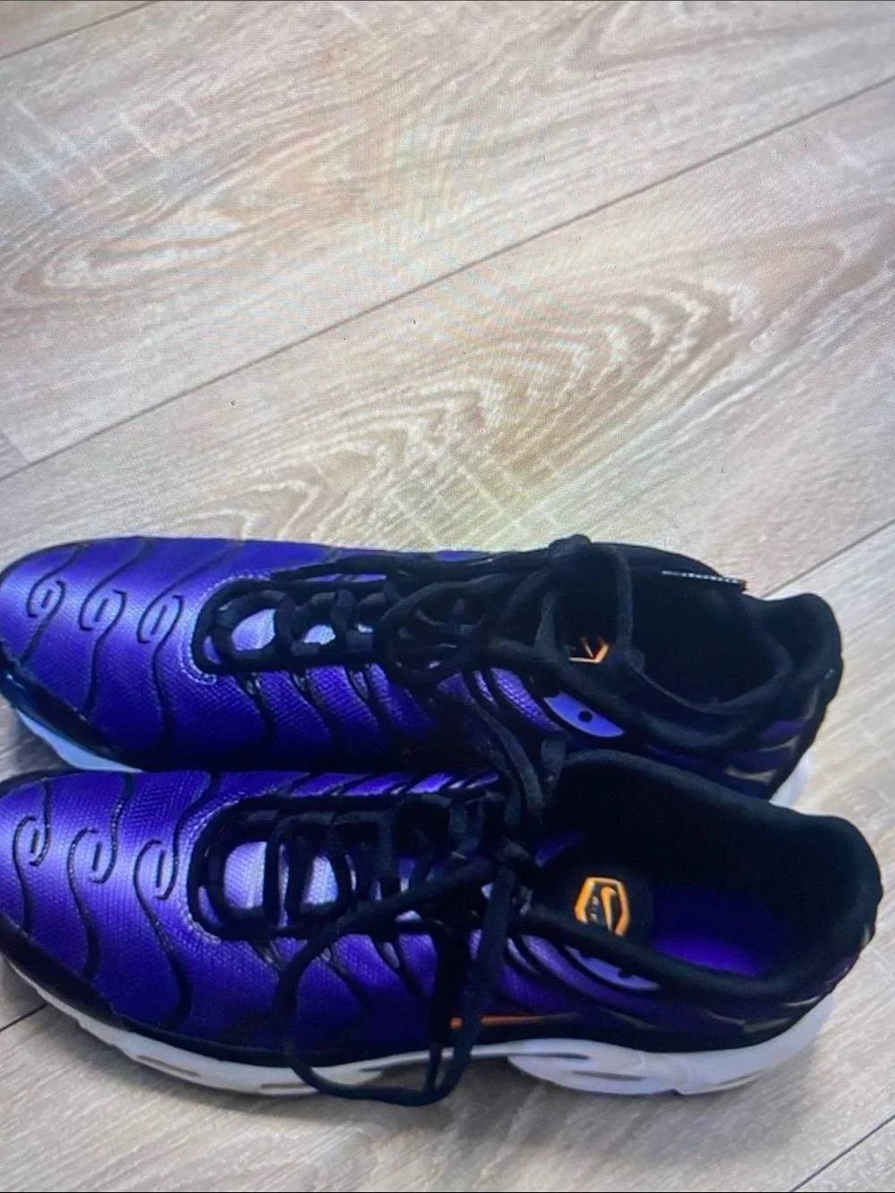 Nike Men's Purple and Black Running Sneakers